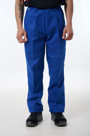 Quần bảo hộ - vải kaki liên doanh - màu xanh công nhân