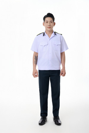 Quần áo bảo vệ - đồng phục bảo vệ cộc tay kiểu bu-dông