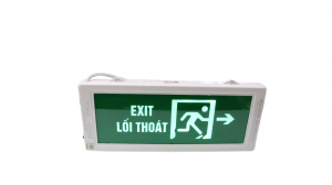 Đèn Exit chỉ dẫn lối thoát hiểm phát sáng Fuji một chiều