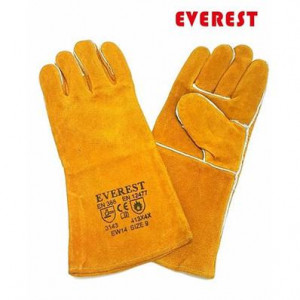 Găng tay da hàn Everest EW14 bảo vệ thợ hàn an toàn đôi tay