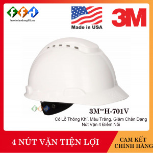 Nón bảo hộ 3M H-701V nhập khẩu chính hãng giá tốt