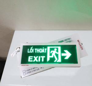 Đèn Exit 2 mặt chỉ hướng phải  Kentom