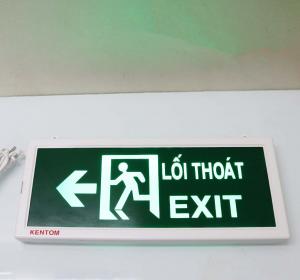 Đèn Exit 2 mặt chỉ hướng trái Kentom