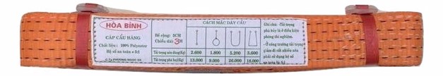 Dây cẩu hàng trơn chịu tải 3.000 kg là dây cẩu hàng có bề rộng dây 5 cm, chịu lực tốt, chắc chắn, thích hợp dùng để cẩu hàng nặng, trọng tải lớn, an toàn khi vận chuyển. 