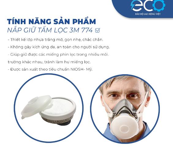 Nắp giữ tấm lọc 3M 774