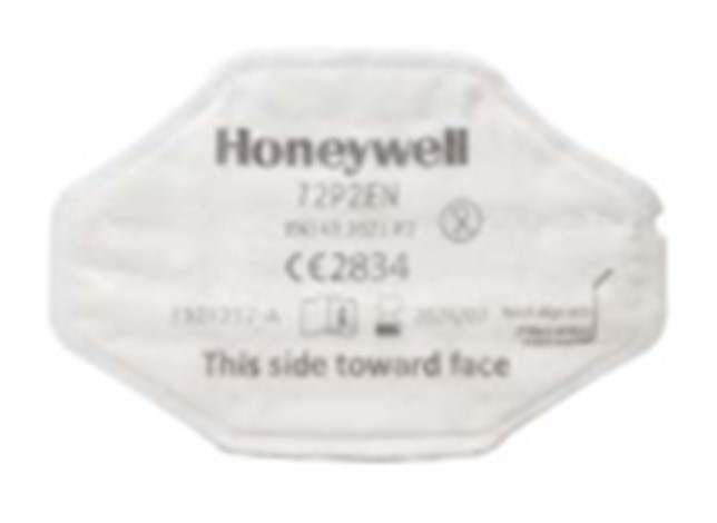 Tấm lọc bụi Honeywell 72P2EN là phụ kiện bảo hộ đi kèm với phin lọc, dùng trang bị với mặt nạ phòng độc lọc bụi, giúp bảo vệ hệ hô hấp người sử dụng khỏi khói bụi, khí độc. 